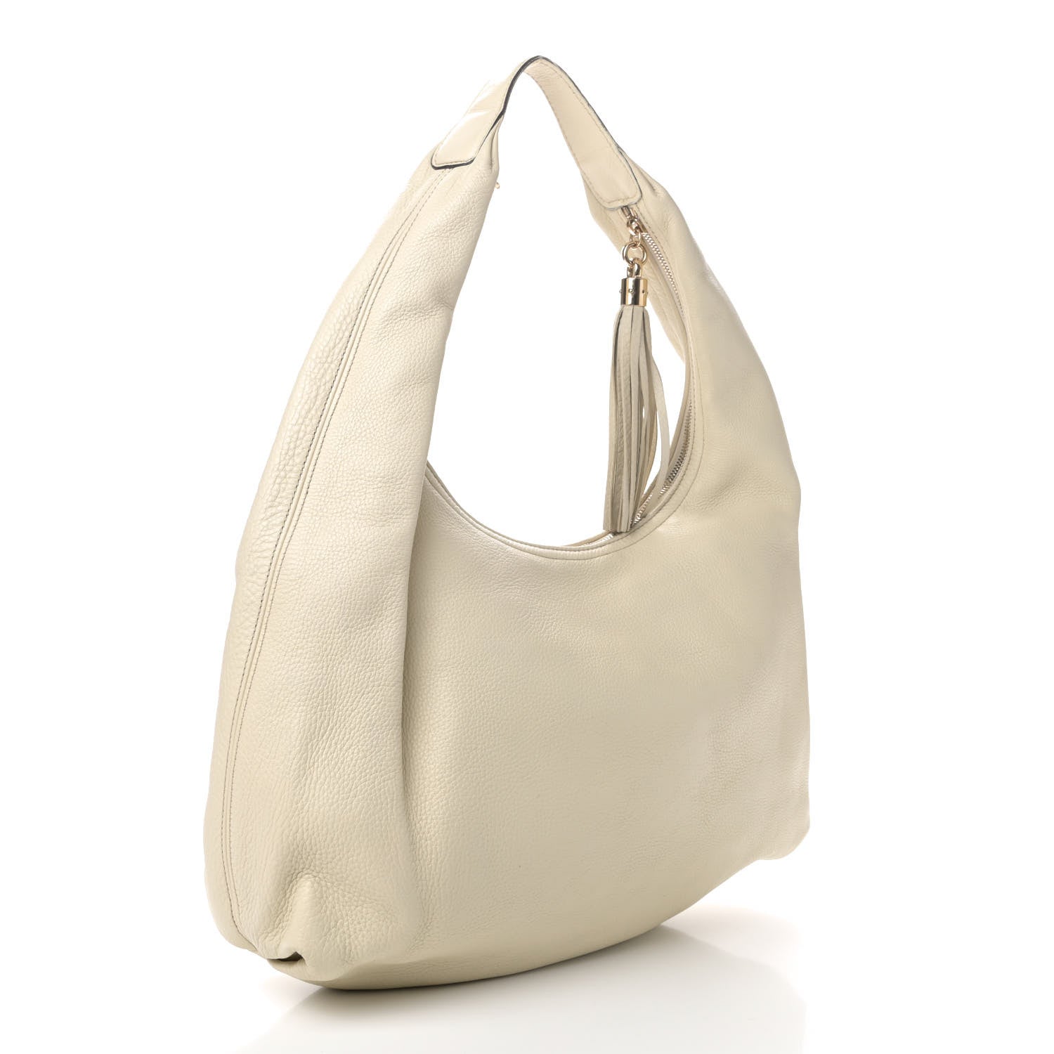 Gucci Pebbled Calfskin Large Soho Hobo Off White 2 of 6