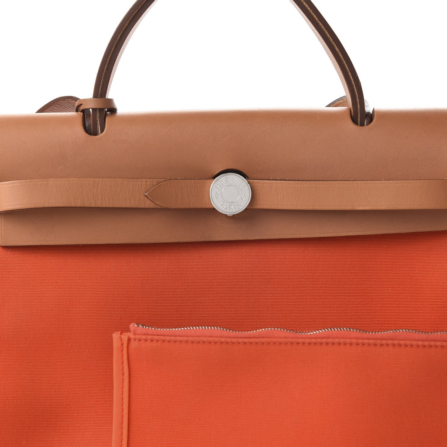 Vache Hunter Toile Herbag Zip 31 PM Capucine Fauve
