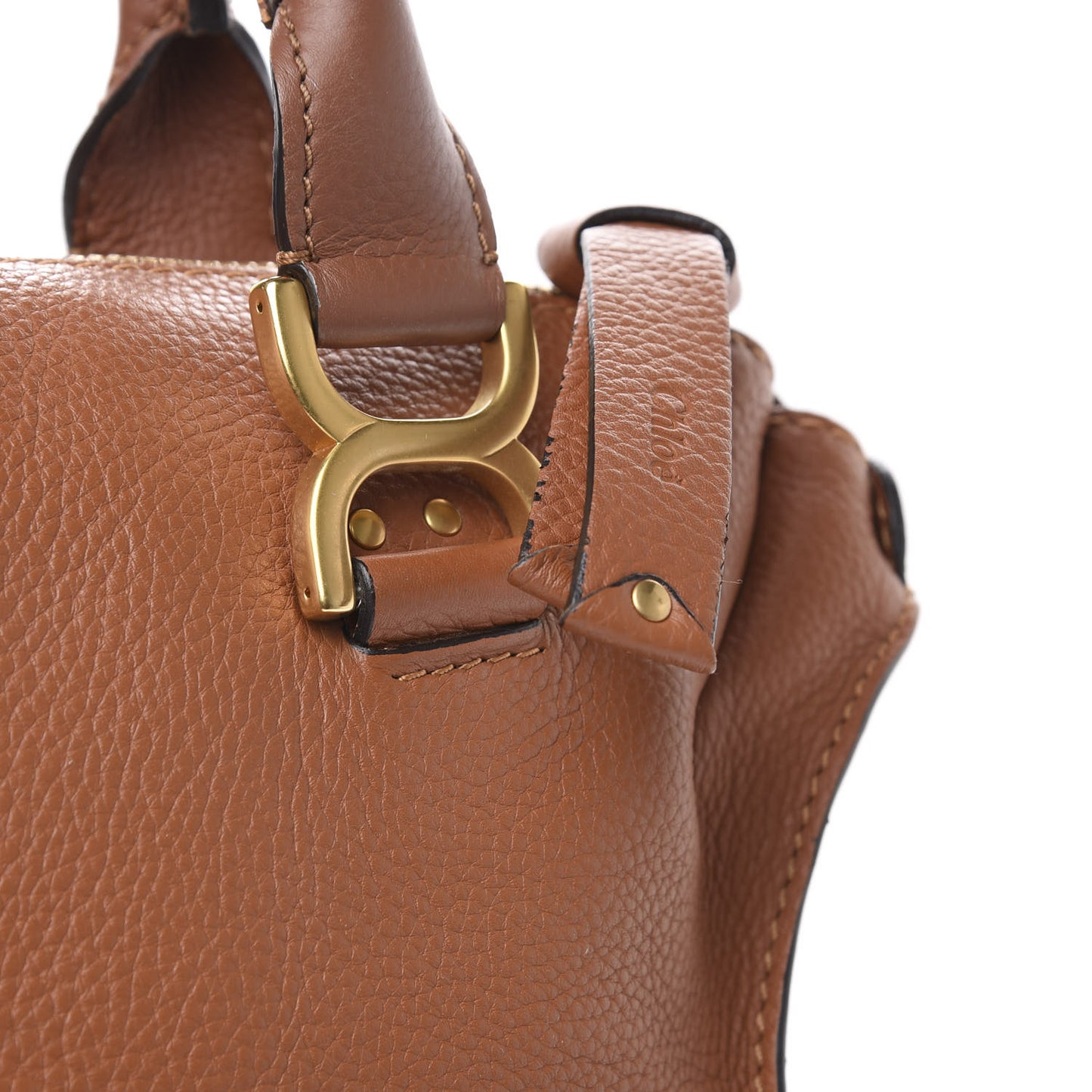 Calfskin Large Marcie Satchel Tan