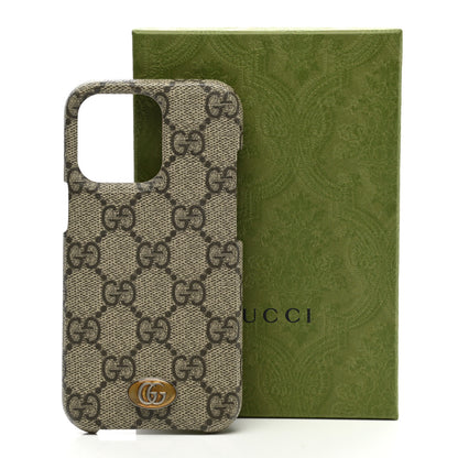 Gucci GG Supreme Monogram Ophidia iPhone 13 Pro Phone Case Brown 7 of 7