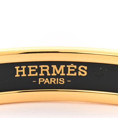 Hermes Enamel Printed Narrow Balcon du Guadalquivir Bracelet 65 Orange 4 of 5