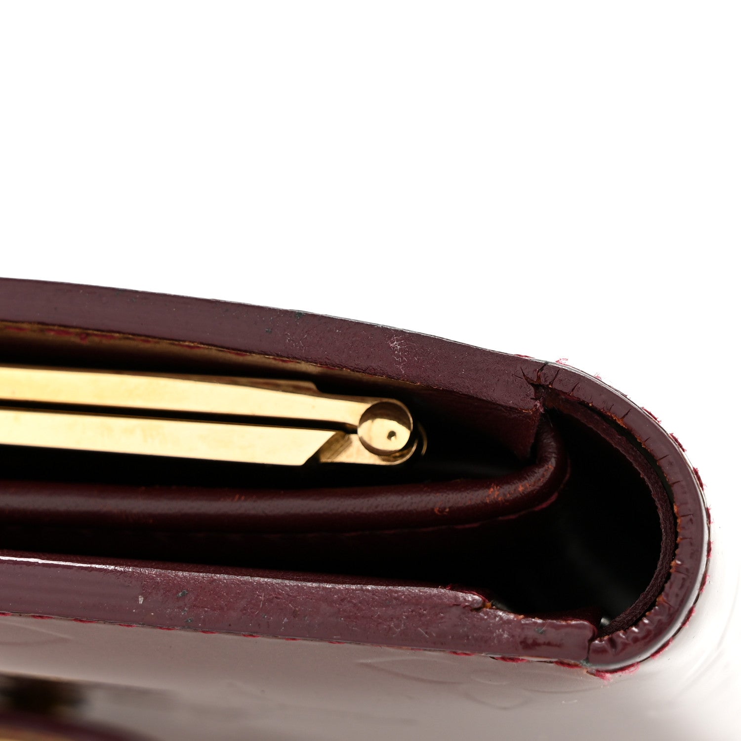 Louis Vuitton Vernis French Purse Wallet Amarante 8 of 10