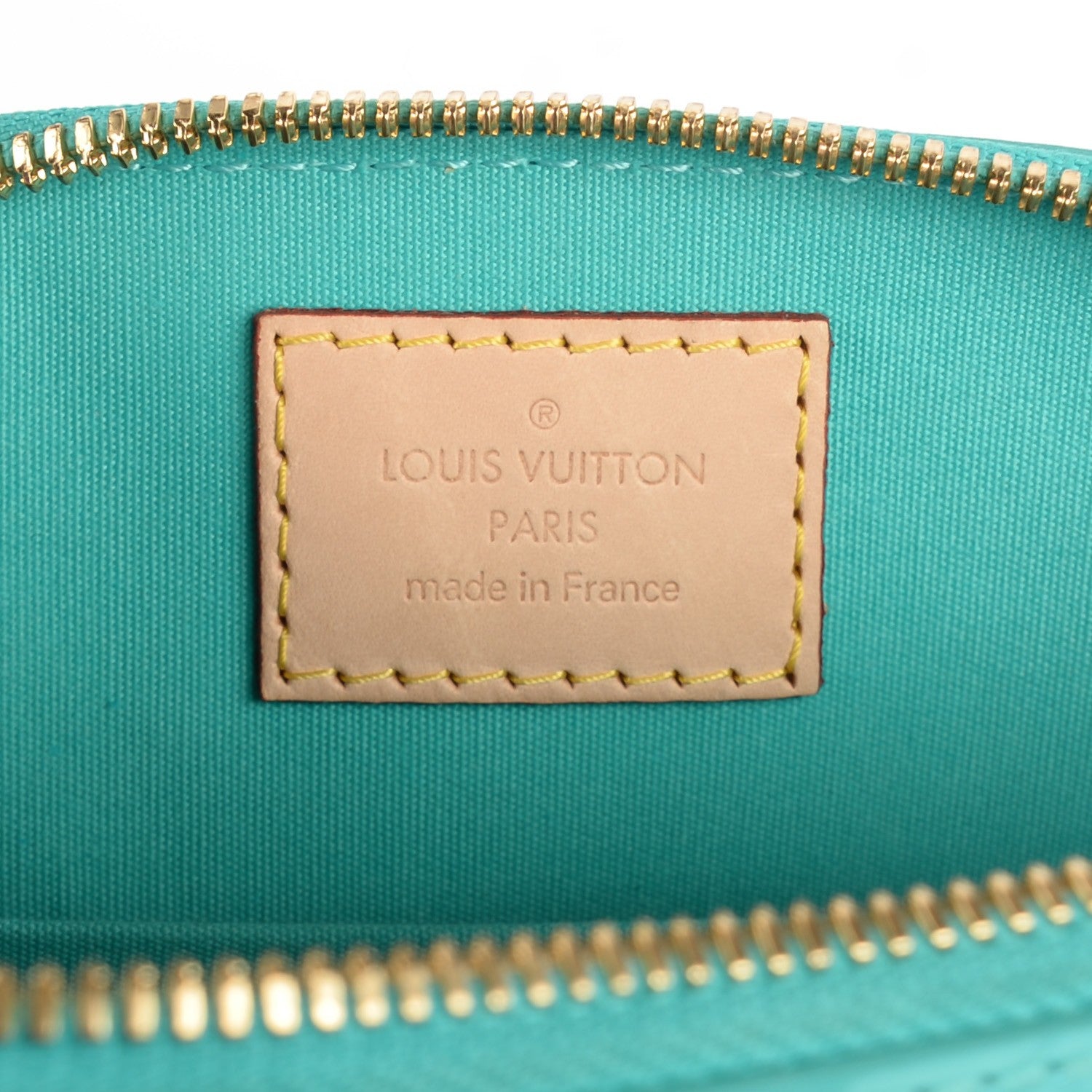 Louis Vuitton Vernis Alma BB Blue Lagon 7 of 9