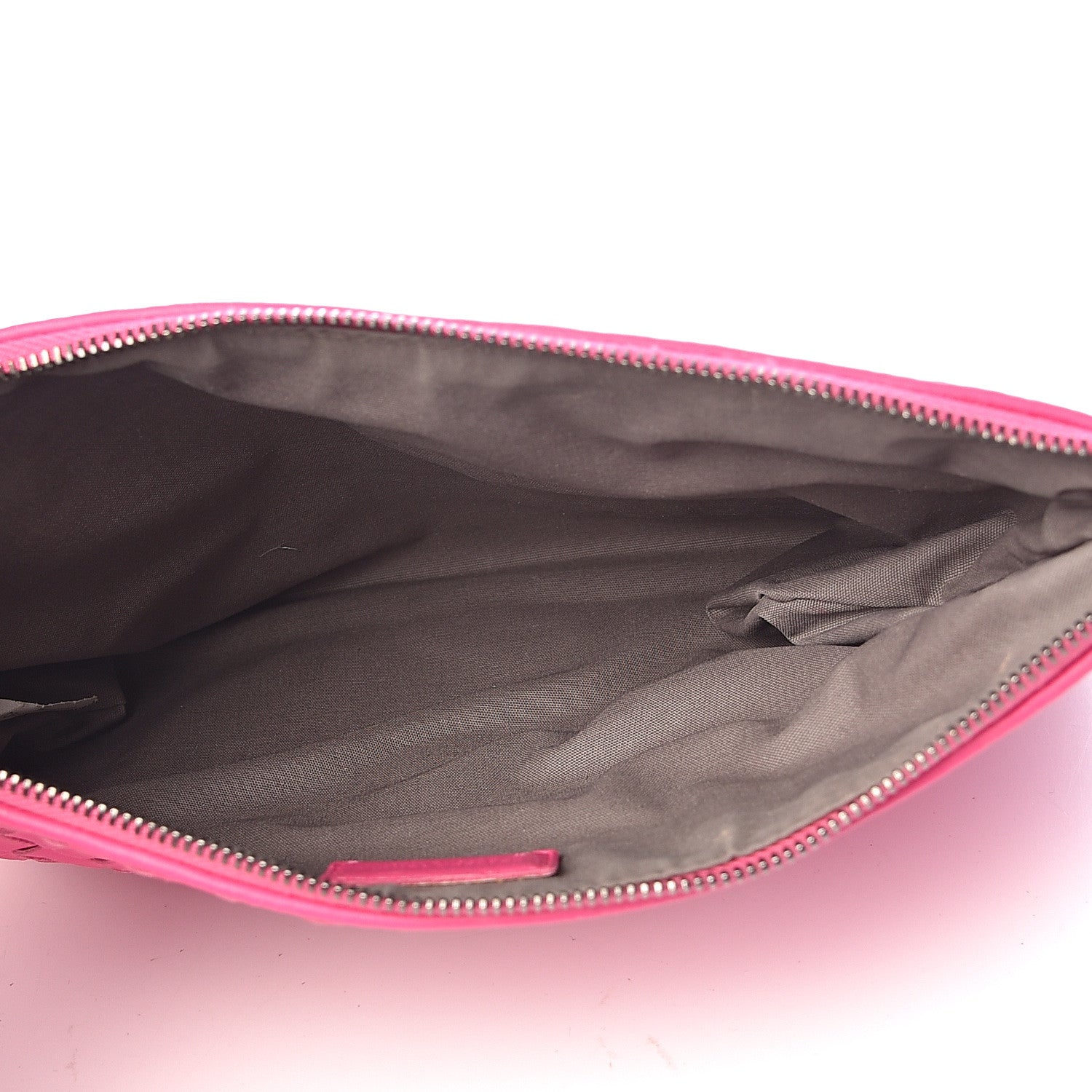 Bottega Veneta Nappa Intrecciato Medium Zip Pouch Rosa Shock 5 of 8