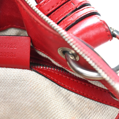 Gucci Monogram Valentine Tote Red 7 of 13