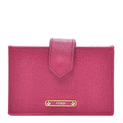 Fendi Vitello Elite Gusseted Card Holder Ciclamino 1 of 8