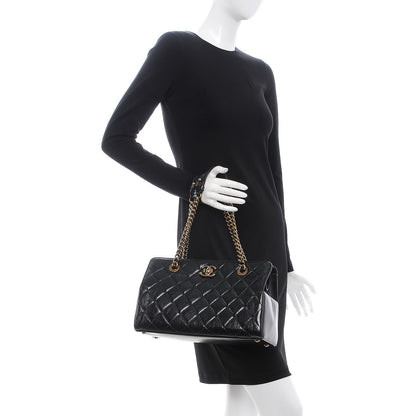 Chanel Glazed Calfskin Perfect Edge Tote Black 2 of 8