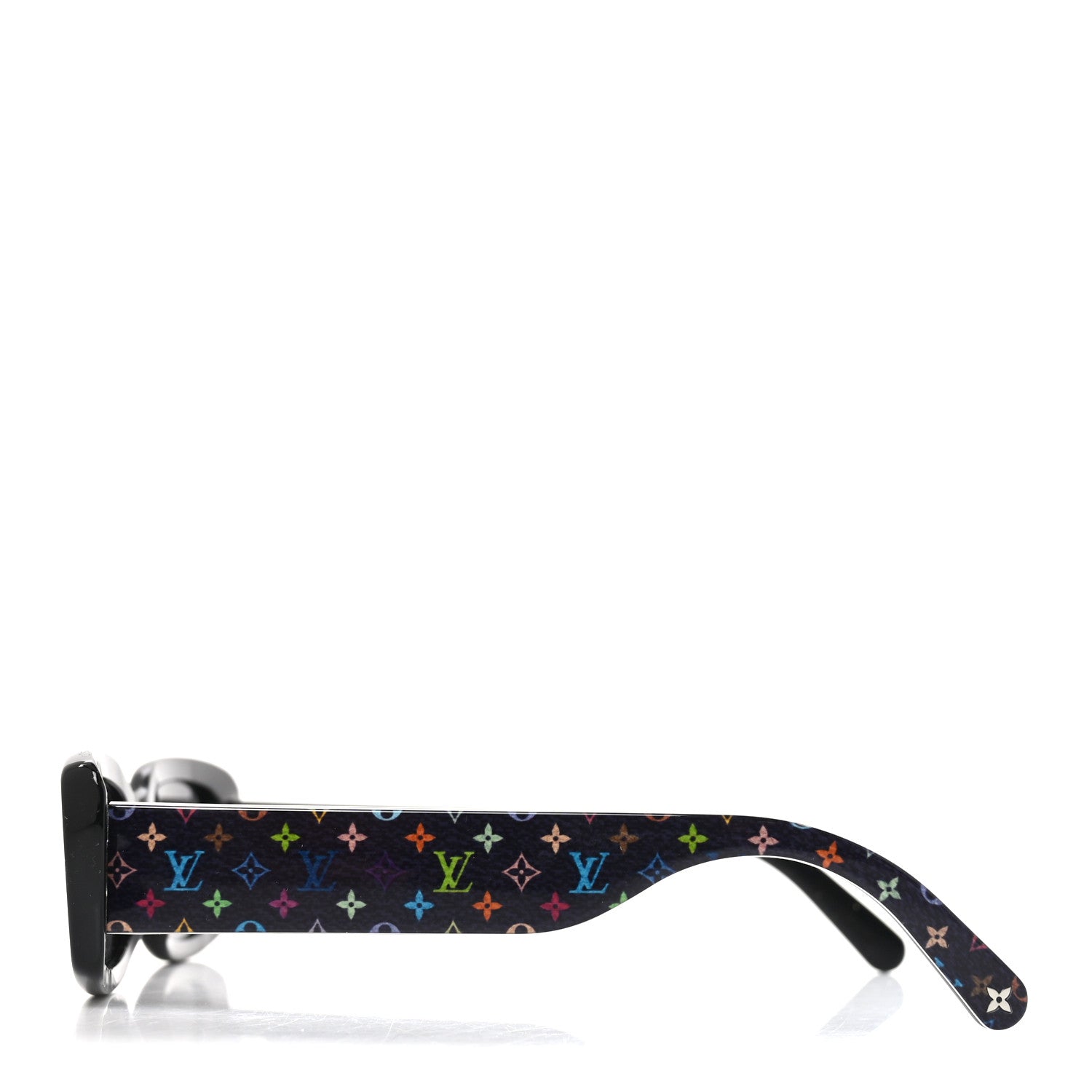 Louis Vuitton LV X TM Acetate Monogram Multicolor Sunglasses Z2709W Black 4 of 7