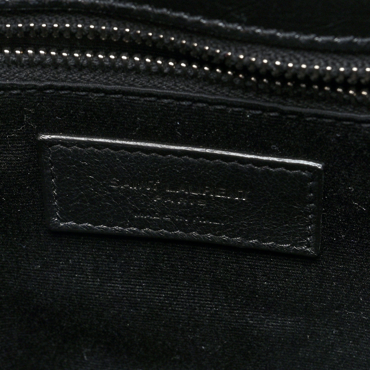 Saint Laurent Crinkled Calfskin Matelasse Monogram Medium Niki Chain Satchel Black 6 of 9