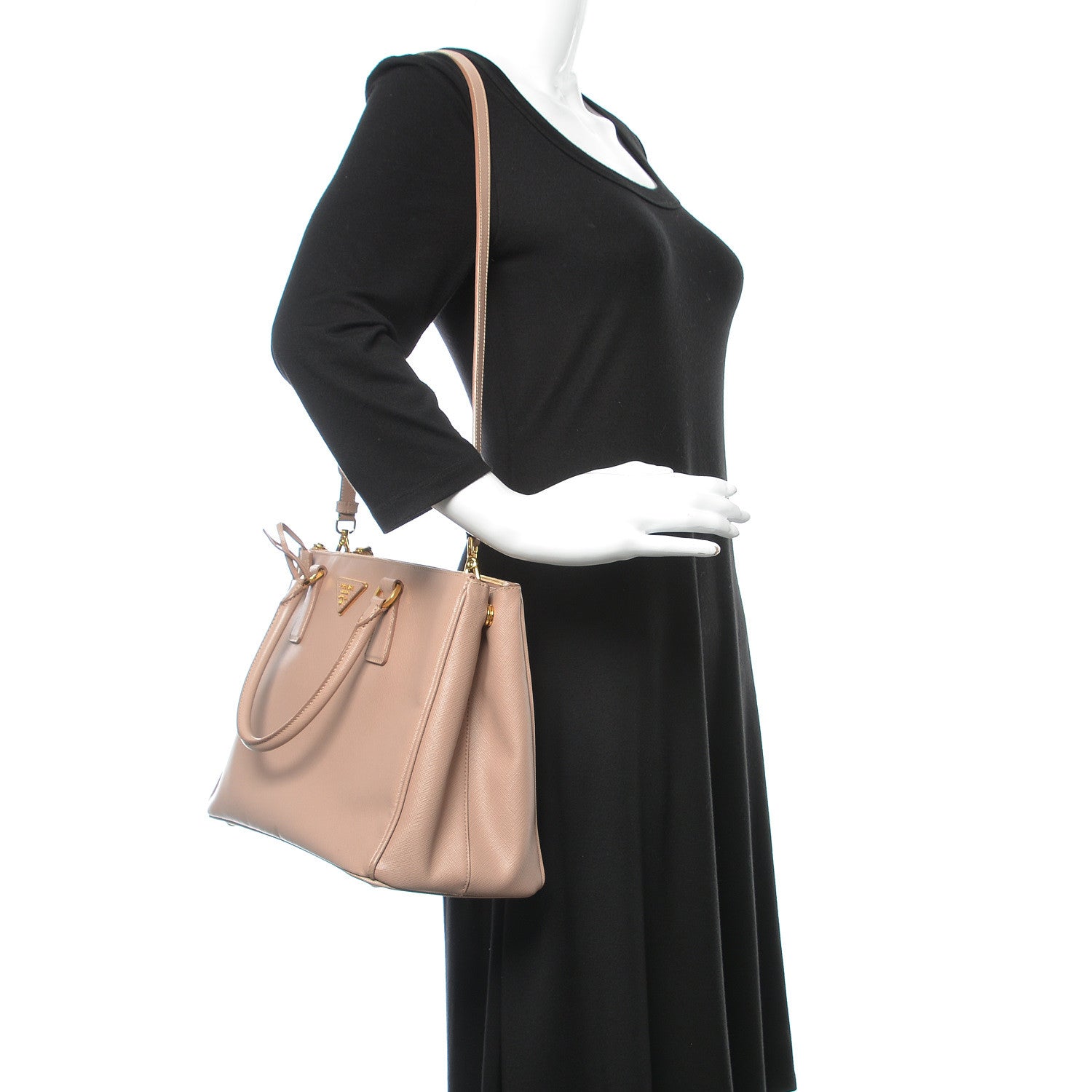 Prada Saffiano Medium Galleria Double Zip Tote Cammeo 2 of 18