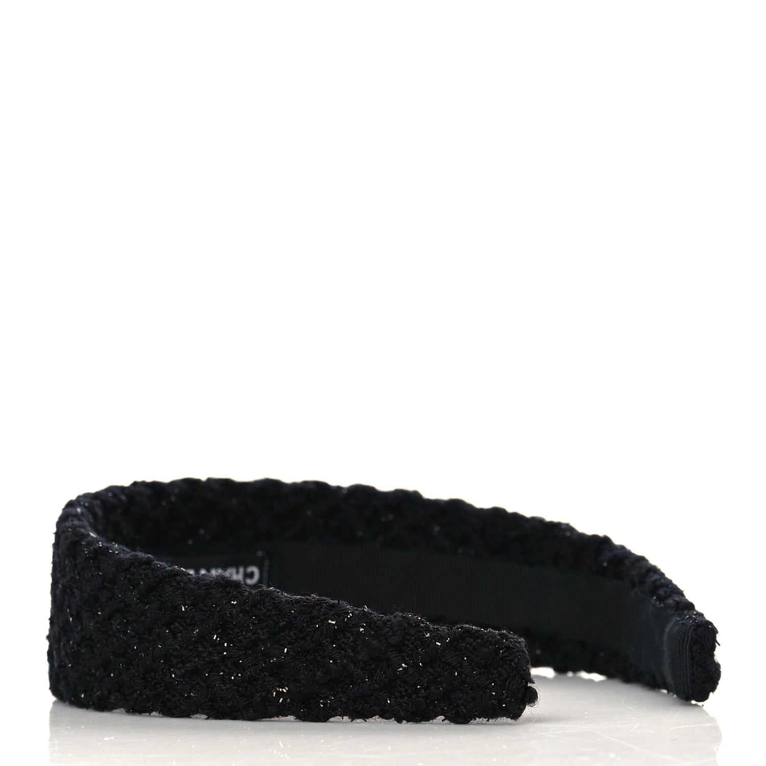 Chanel Tweed Headband Black 3 of 6