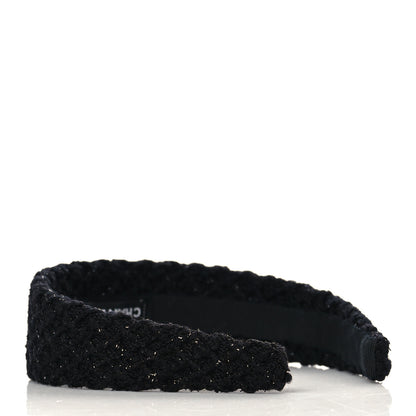 Chanel Tweed Headband Black 3 of 6