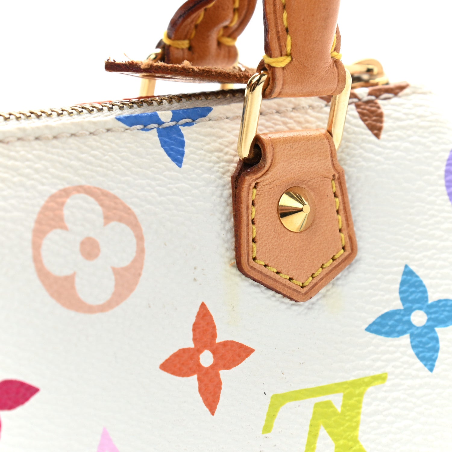 Louis Vuitton Monogram Multicolor Mini Sac HL Speedy White 10 of 11