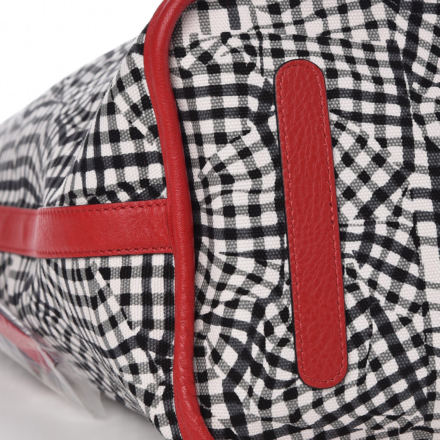 MCM Visetos Large Liz Reversible Shopper Tote Ruby Red 13 of 16