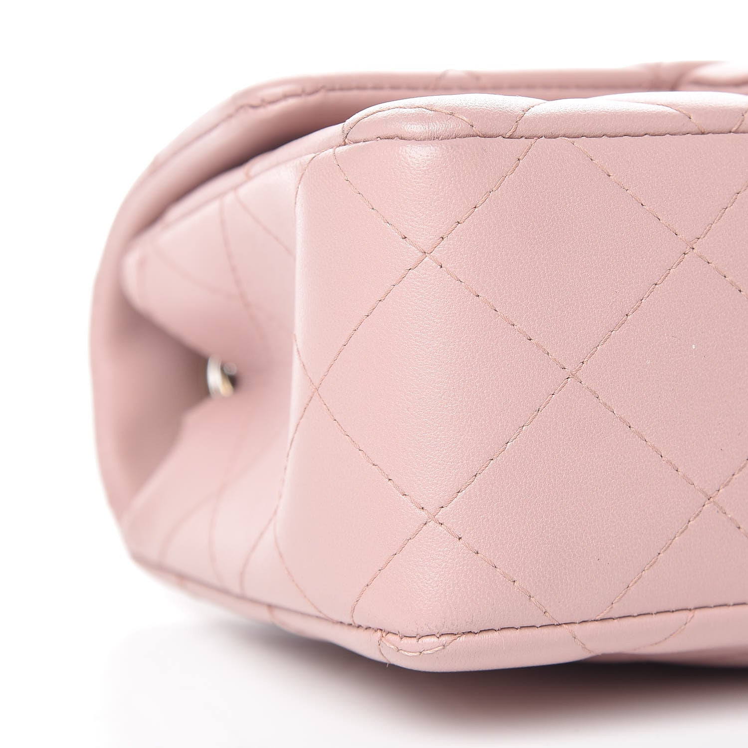 Chanel Lambskin Quilted Mini Rectangular Flap Light Pink 9 of 11