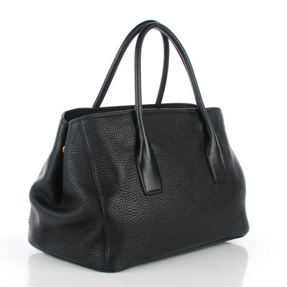 Prada Vitello Daino Tote Nero Black 3 of 9