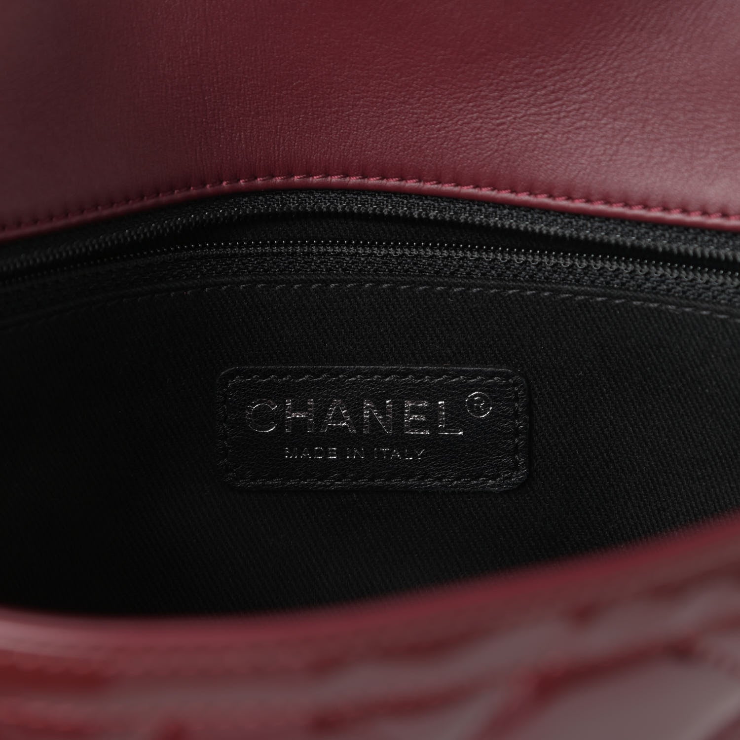 Chanel Patent Quilted Large Coco Shine Flap Burgundy 6 of 10