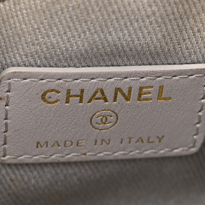 Chanel Caviar Quilted Mini CC Pocket Bucket Bag Grey 6 of 16