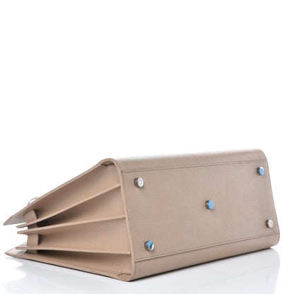 Saint Laurent Grained Calfskin Small Sac De Jour Dark Beige 8 of 13