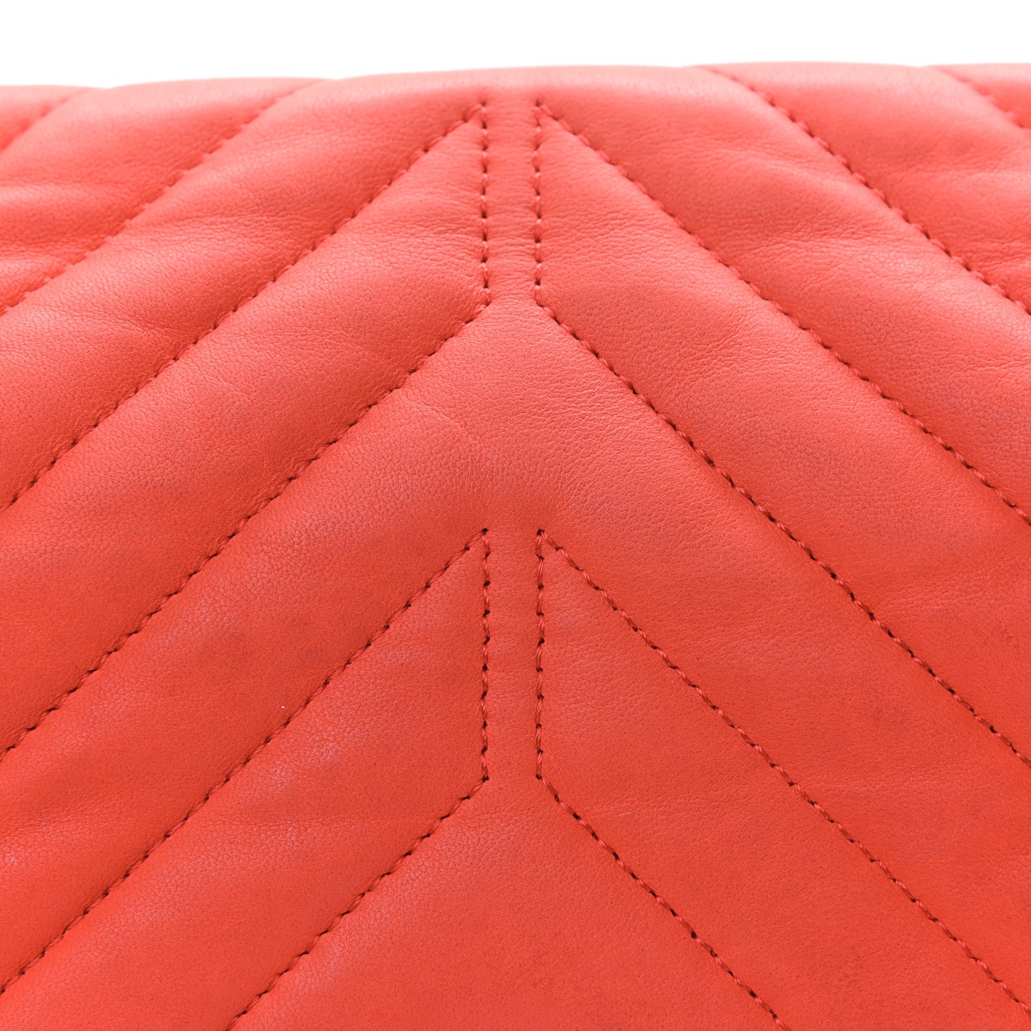 Lanvin Quilted Lambskin Happy Medium Shoulder Bag Coquelicot Orange 14 of 15