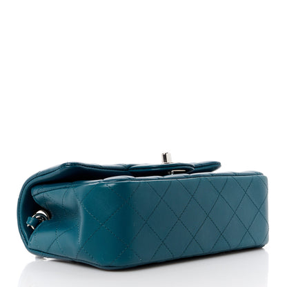Chanel Lambskin Quilted Mini Rectangular Flap Blue 4 of 12
