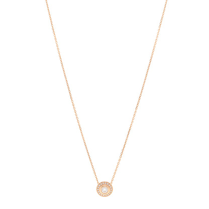 Cartier 18K Pink Gold Diamond .25ct D'Amour Pave Necklace 1 of 5