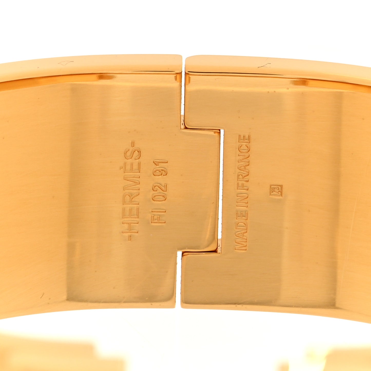 Enamel Printed Bijoux Trompe L’Oeil Wide Clic Clac H Bracelet PM Black