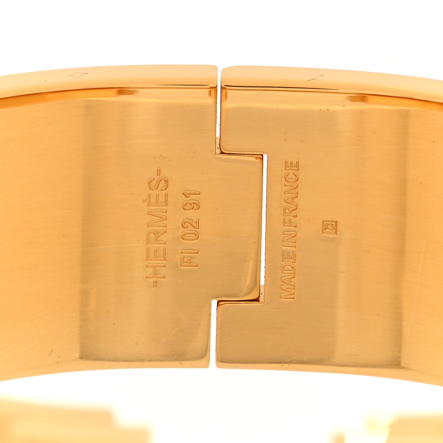 Hermes Enamel Printed Bijoux Trompe L’Oeil Wide Clic Clac H Bracelet PM Black 4 of 5
