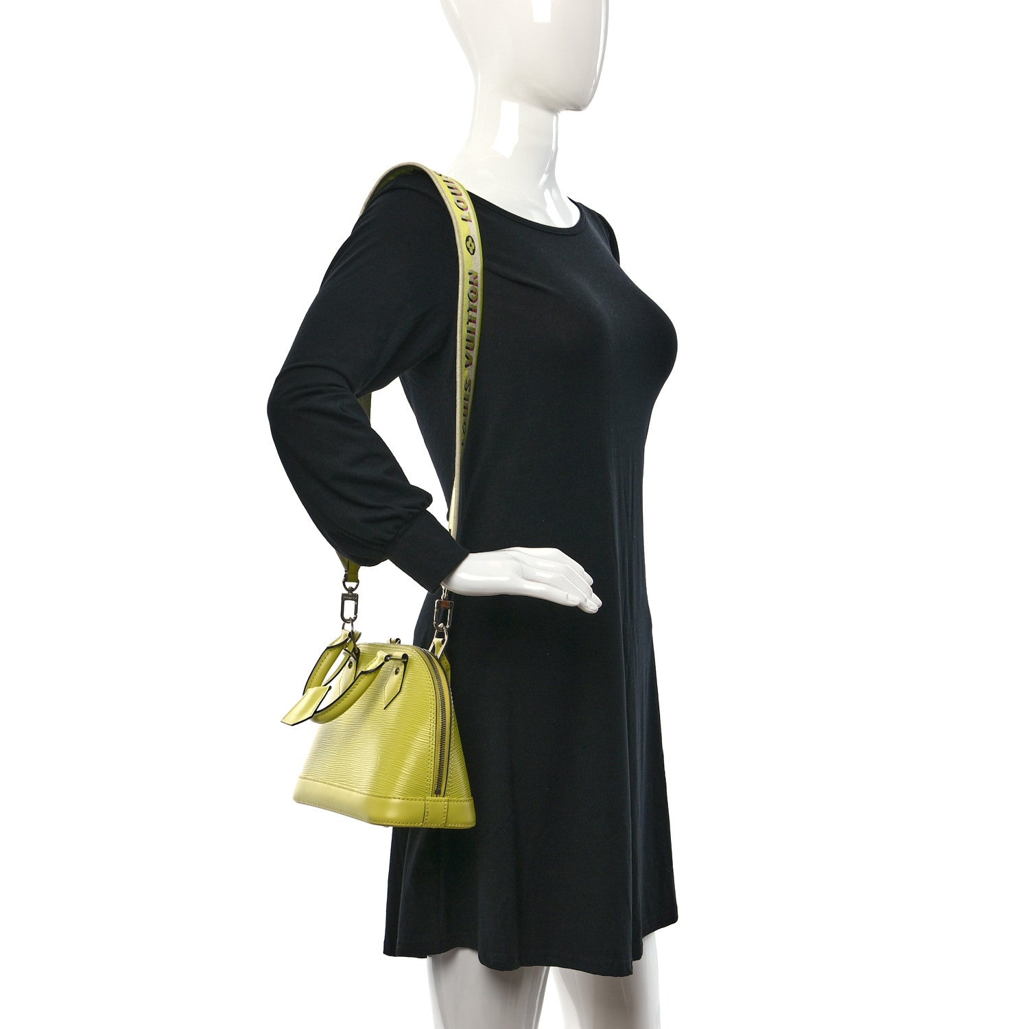 Louis Vuitton Epi Jacquard Alma BB Yellow Citron 2 of 9