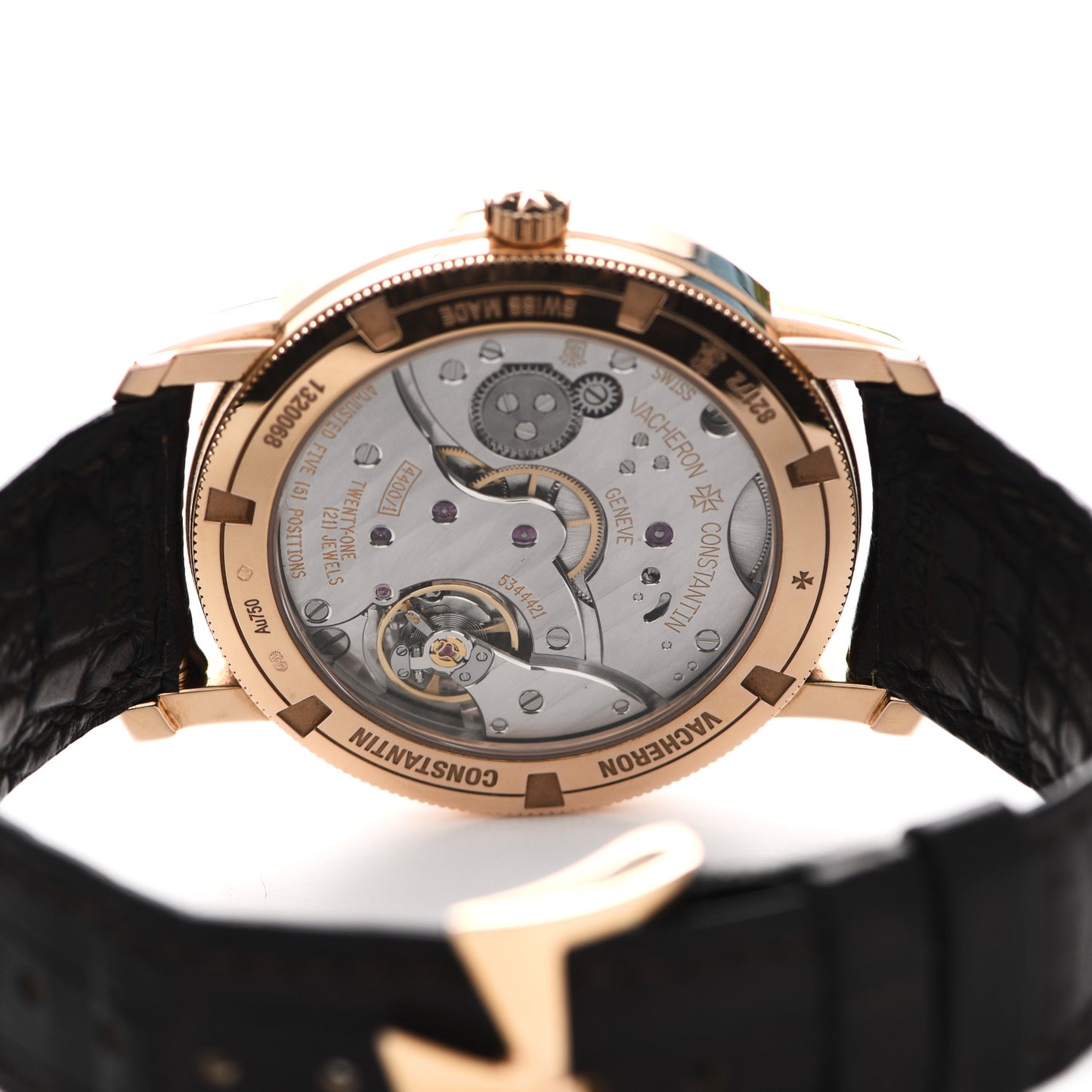 18K Pink Gold Alligator 38mm Patrimony Traditionnelle Manual Winding Watch 82172/000R-9382