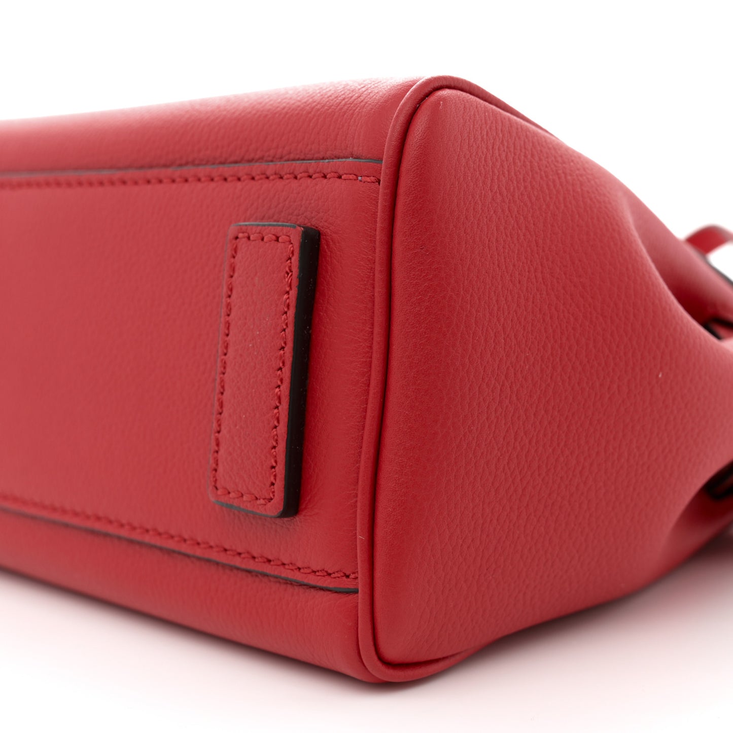 Grained Calfskin Small La Medusa Top Handle Bag Red