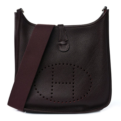 Hermes Taurillon Clemence Evelyne II PM Prune 1 of 9