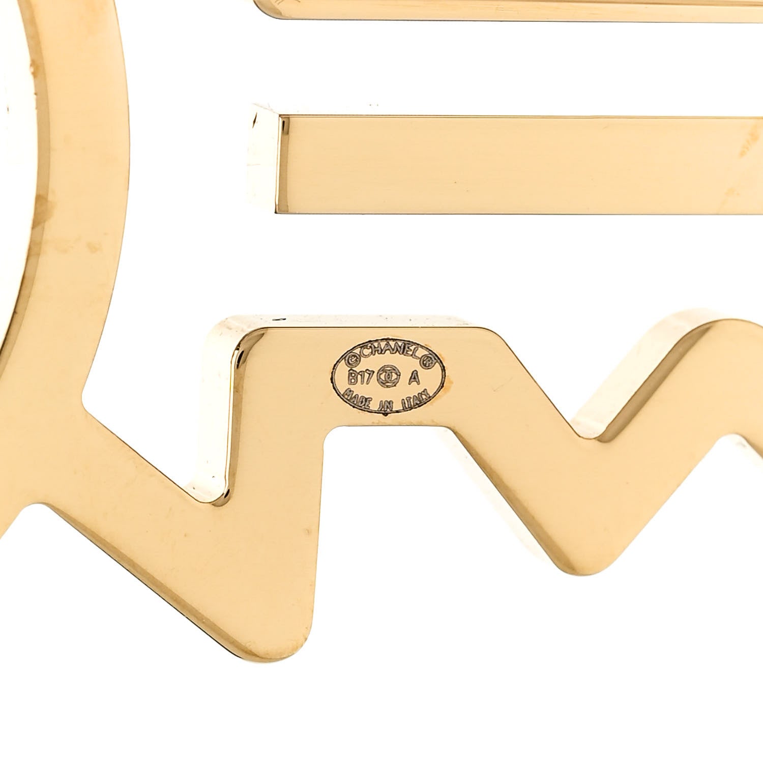 Chanel Crystal CC Key Brooch Black Gold 3 of 3