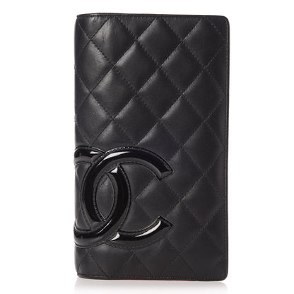 Chanel Calfskin Quilted Cambon Yen Wallet Black 1 of 10