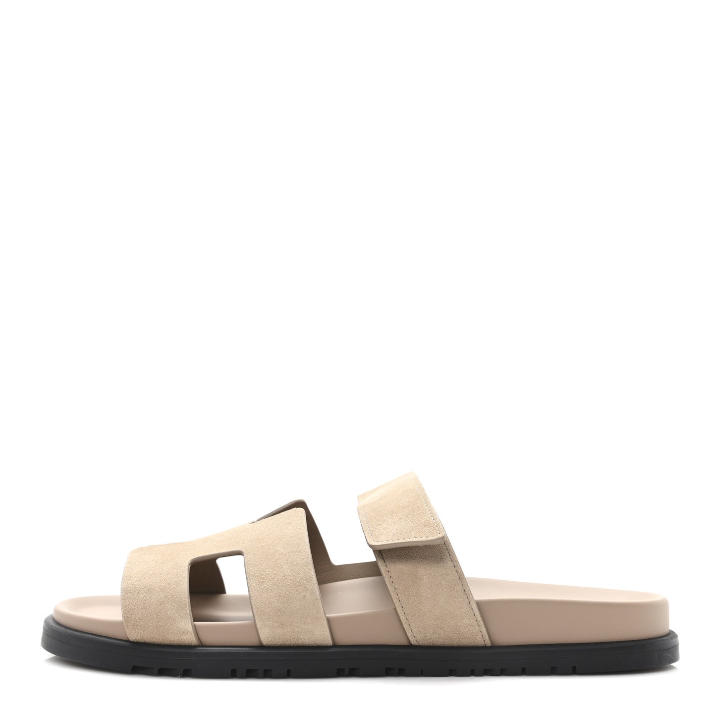 Suede Goatskin Womens Chypre Sandals 41 Beige Sable