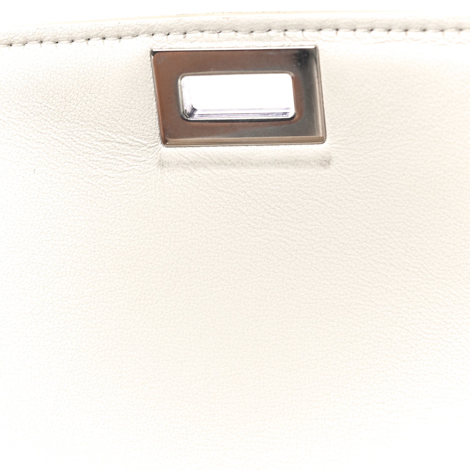 Celine Liege Calfskin Medium Classic Box Flap Bag White 15 of 25