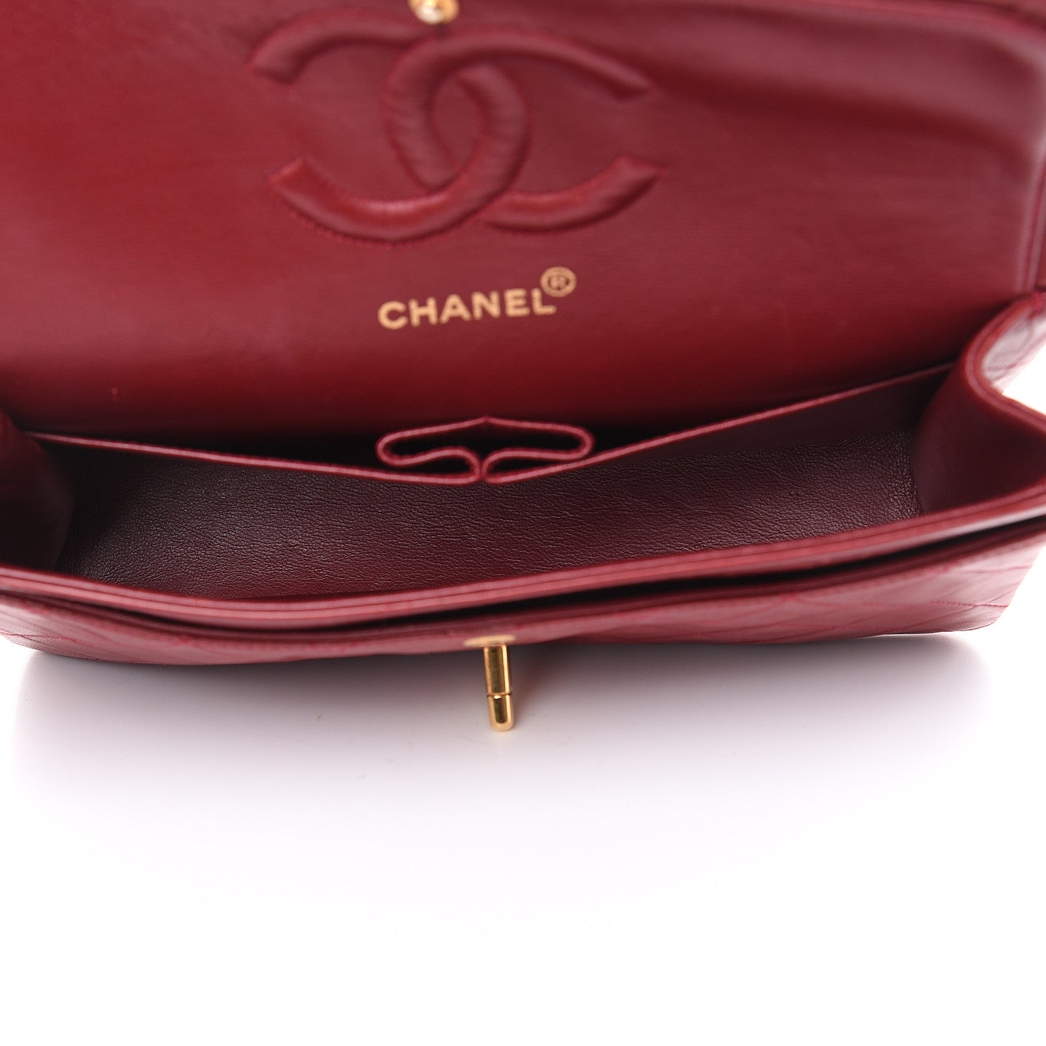Chanel Lambskin Quilted Medium Double Flap Red 5 of 20
