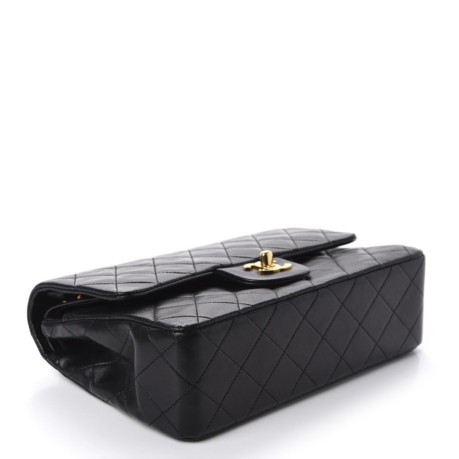 Chanel Lambskin Quilted Small Double Flap Black 4 of 11