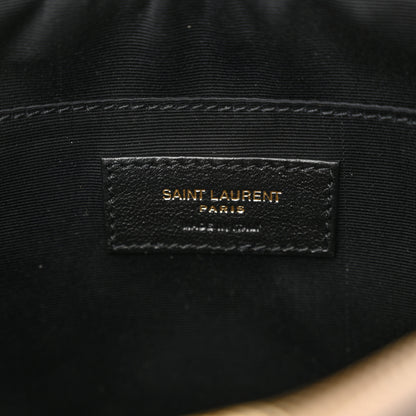 Saint Laurent Suede Matelasse Monogram Lou Camera Bag Taupe 6 of 11