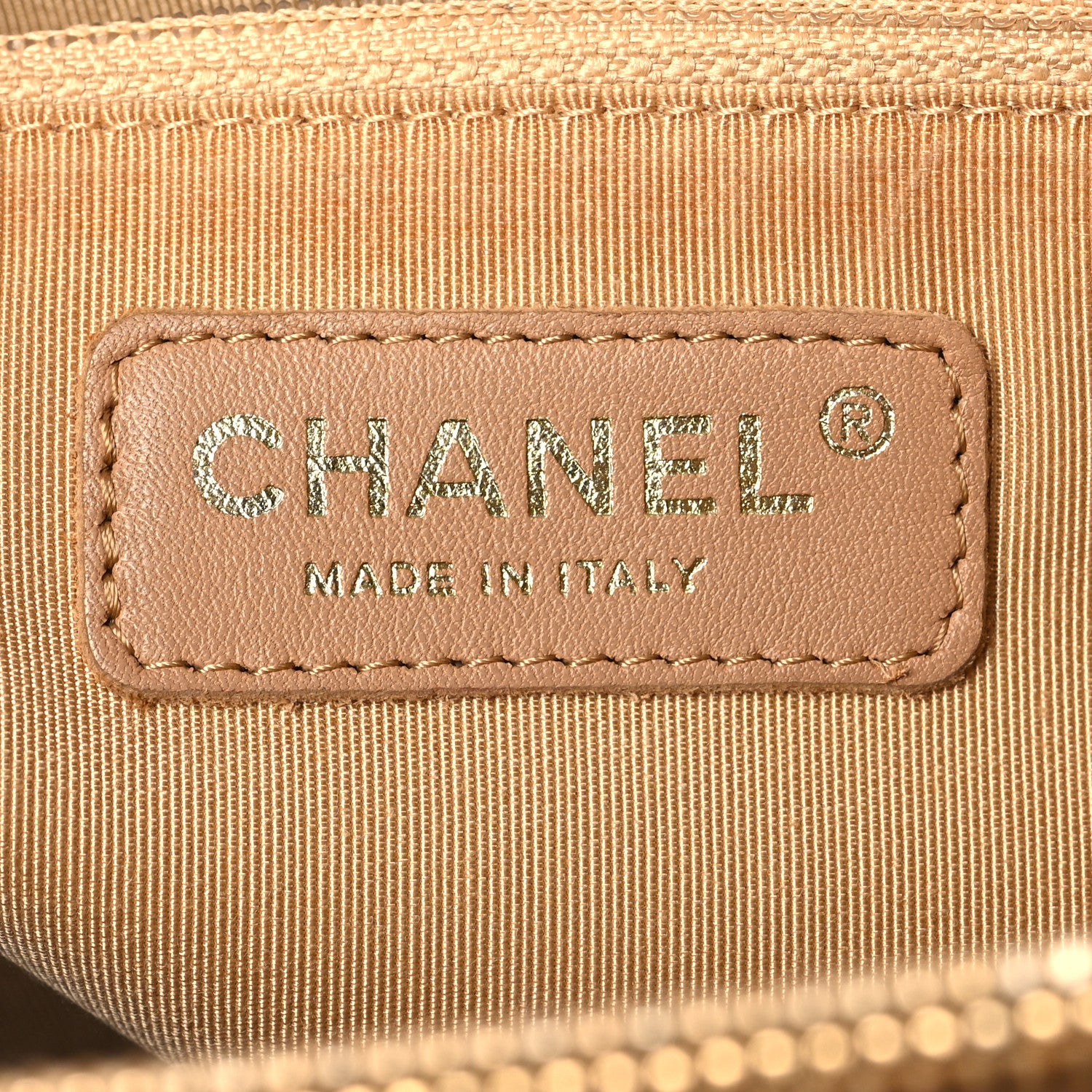 Chanel Caviar Quilted Grand Shopping Tote GST Dark Beige 7 of 18