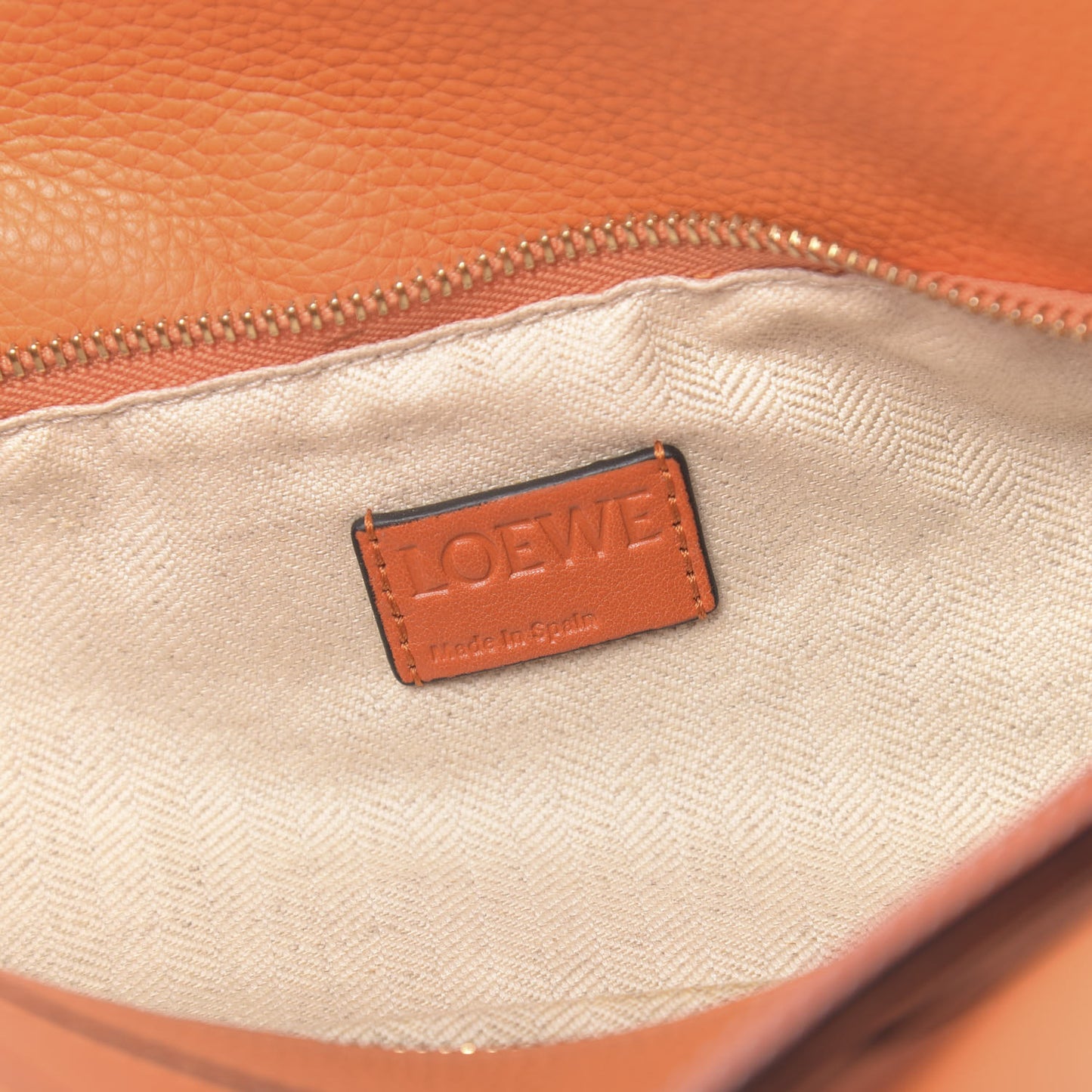 Calfskin Medium Puzzle Bag Orange