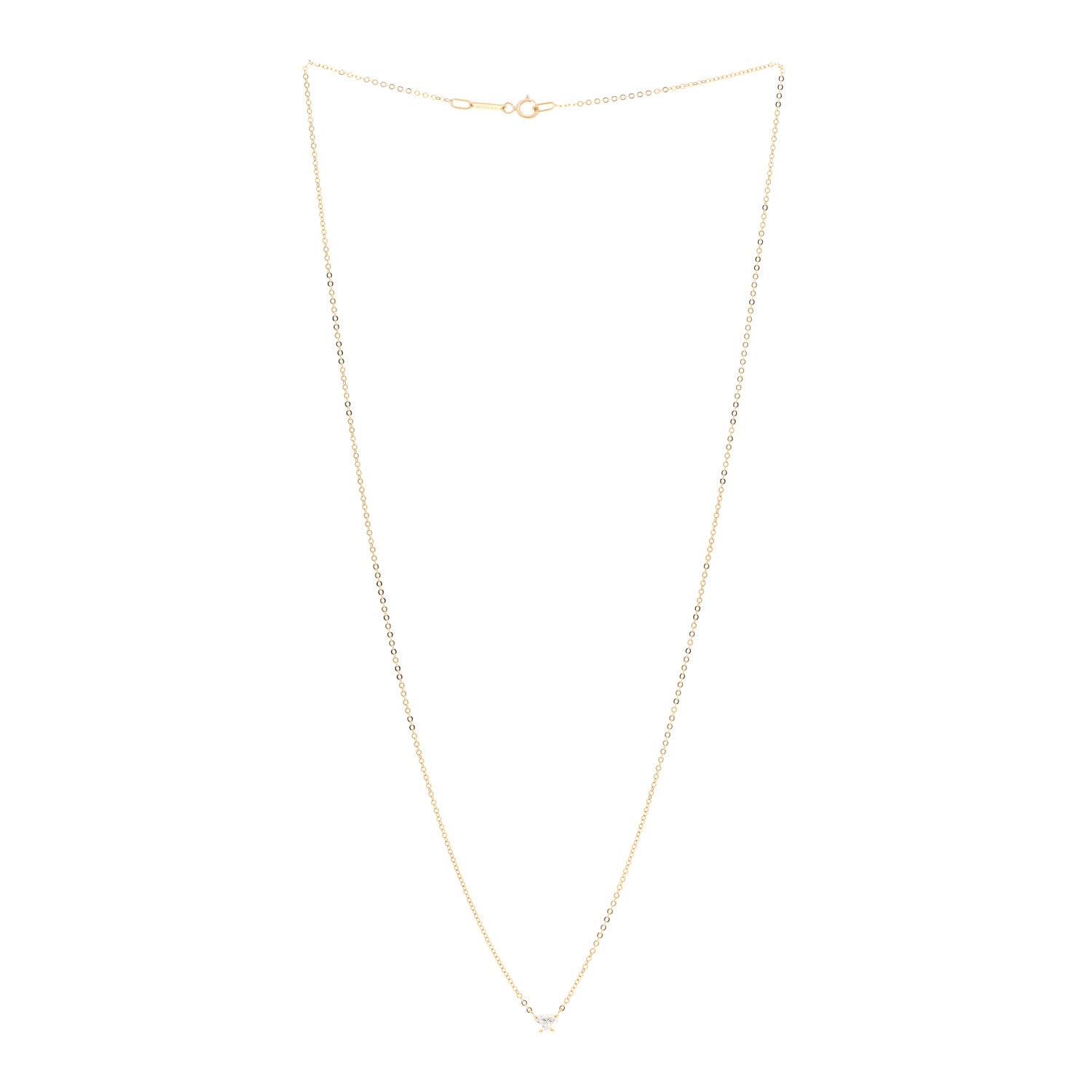 Anita Ko 18K Yellow Gold Diamond Heart Pendant Necklace 3 of 5