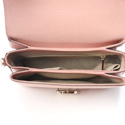 Gucci Dollar Calfskin Interlocking G Top Handle Shoulder Bag Soft Pink 4 of 9