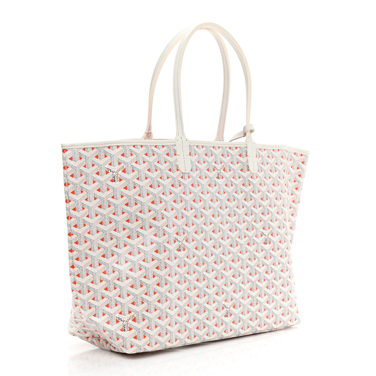 Goyard Goyardine Saint Louis Claire Voie PM White Orange 3 of 10