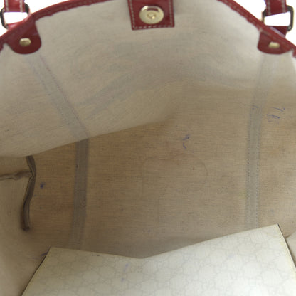 Gucci GG Plus Monogram Tattoo Heart Medium Joy Tote Off White Red 5 of 10