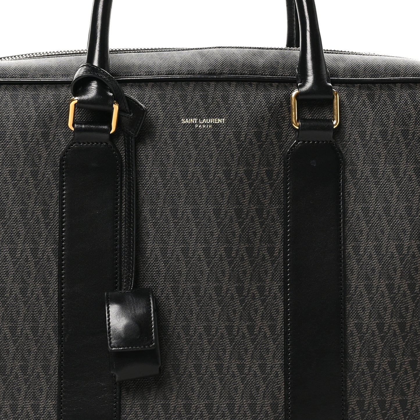 Toile Classic Monogram Rodeo Briefcase Black