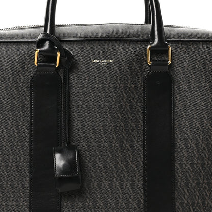 Saint Laurent Toile Classic Monogram Rodeo Briefcase Black 8 of 14