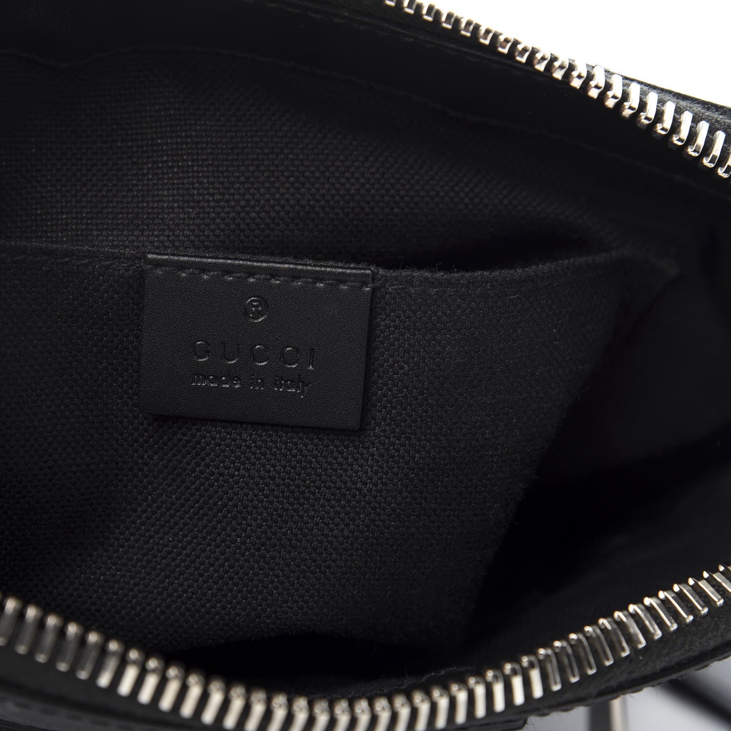 Gucci GG Supreme Monogram Web Small Flat Messenger Bag Black Grey 8 of 11