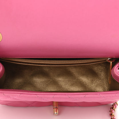 Chanel Lambskin Quilted Mini Pearl Crush Flap Pink 7 of 11