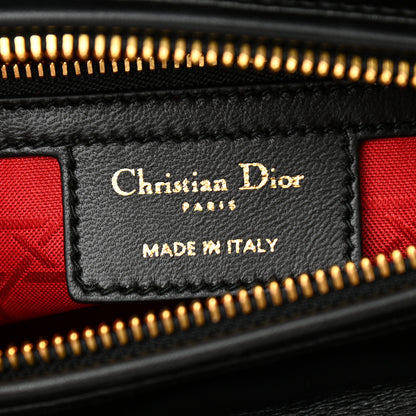 Christian Dior Lambskin Cannage Medium Lady Dior Black 5 of 9
